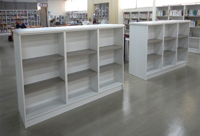 圖片:雙面3連3層低書櫃