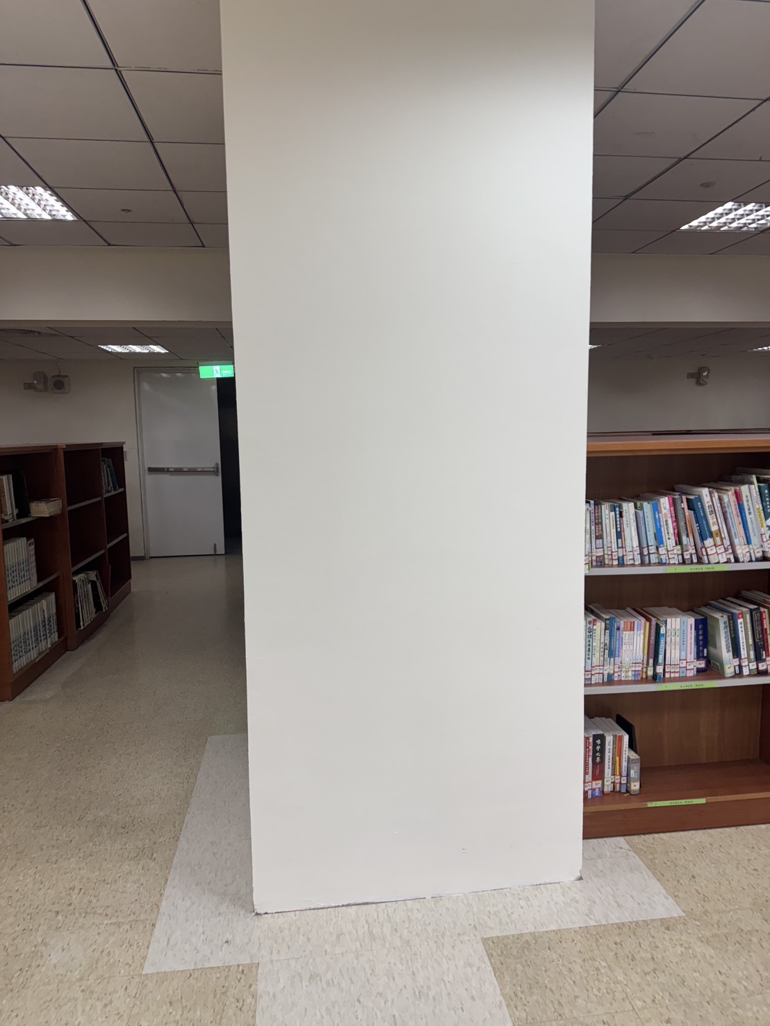 圖片:文化局圖書館地下一樓擴柱