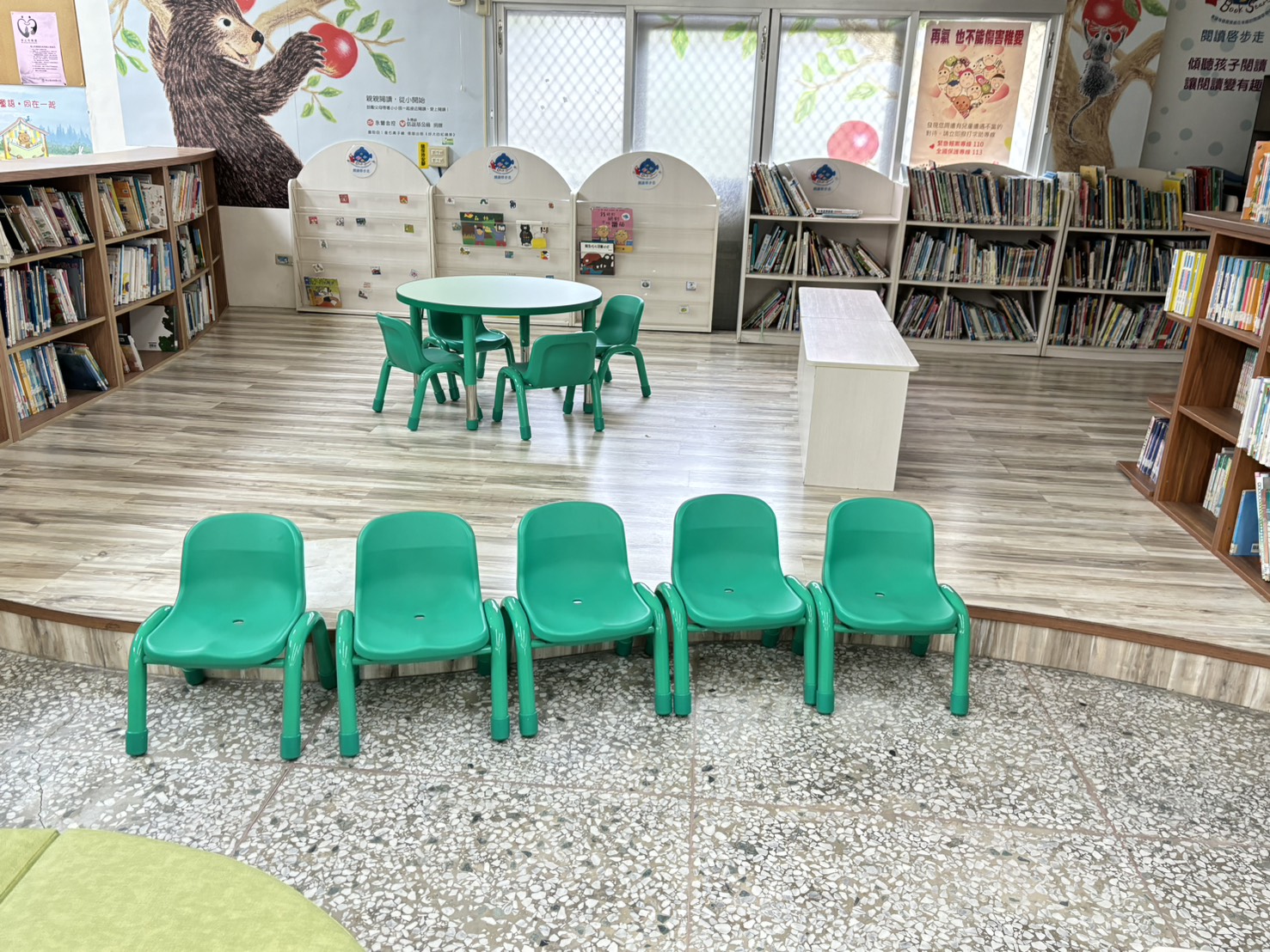 圖片:兒童閱覽桌椅
